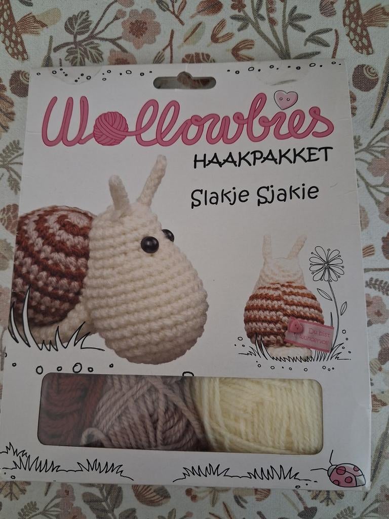 Wollowbies haakpakket Slakje Sjakie, Ophalen of Verzenden