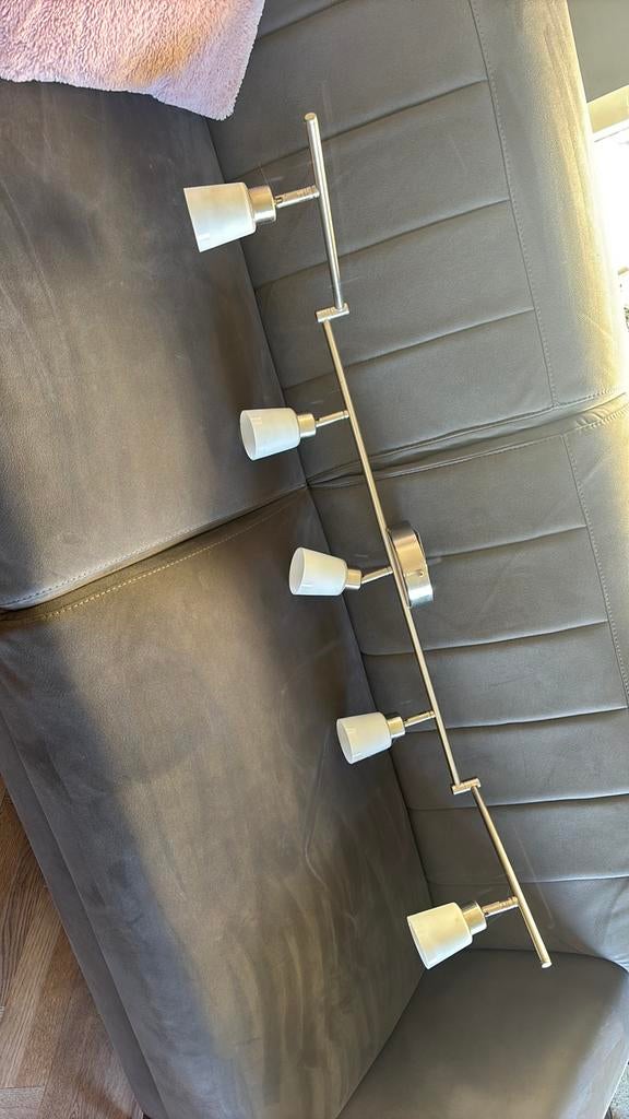TIDIG Ikea 5 spots, Ophalen, Gebruikt, Metaal of Aluminium, Plafondspot of Wandspot
