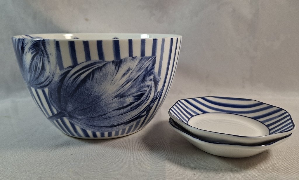 Servies tulp by Janny van der Heijden Heinen Delfts blauw, Overige merken, Verzenden, Heinen Delftsblauw, Onbekend
