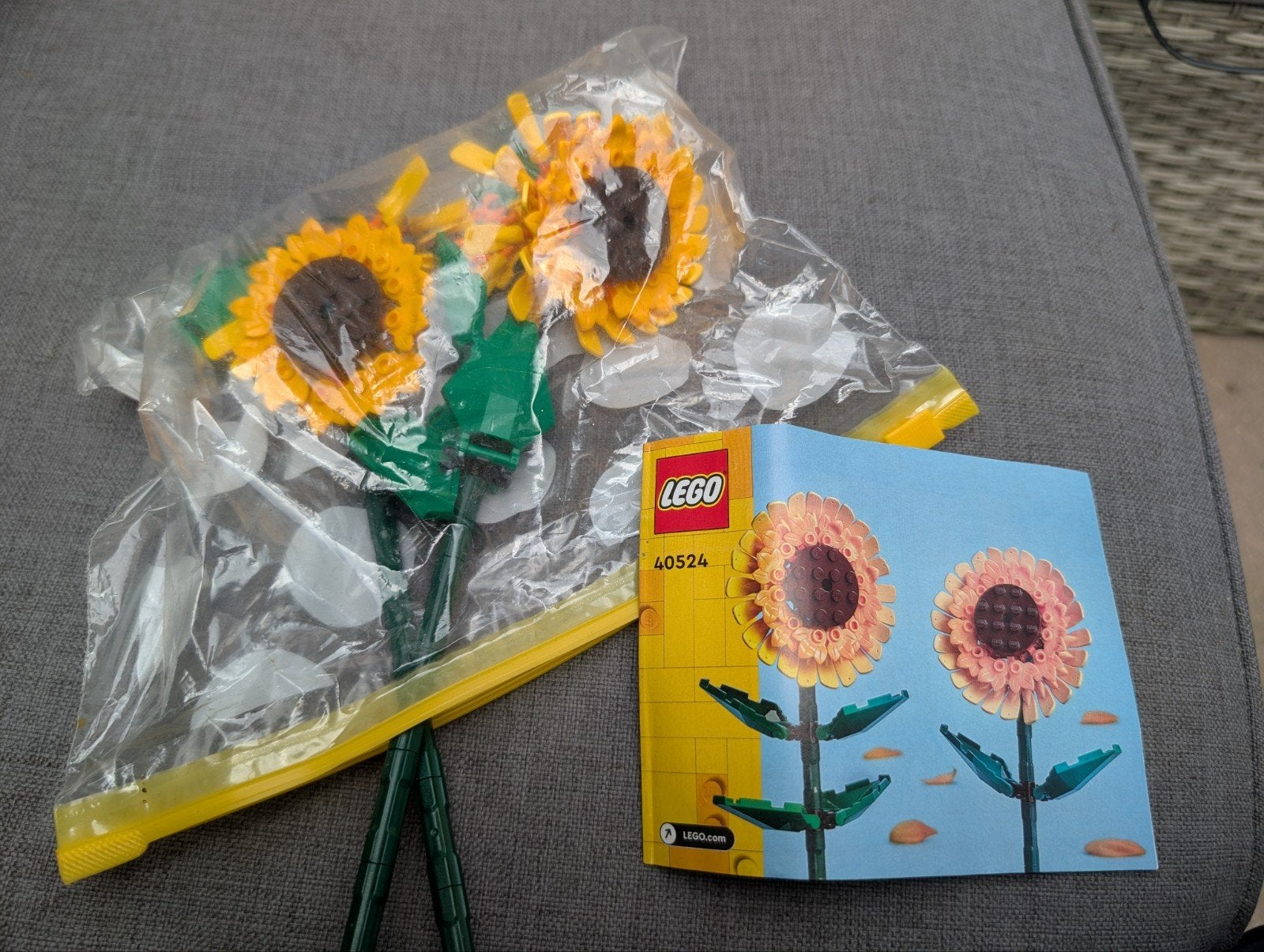 Lego Zonnebloemen (40524) - Complete set met instructies, Gebruikt, Overige thema's, Lego, Inclusief instructies