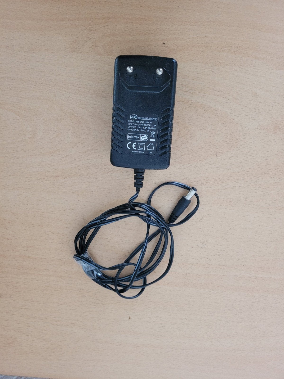 Voeding adapter 12V 1.5A model PSEC120150V W, Ophalen of Verzenden, Zo goed als nieuw