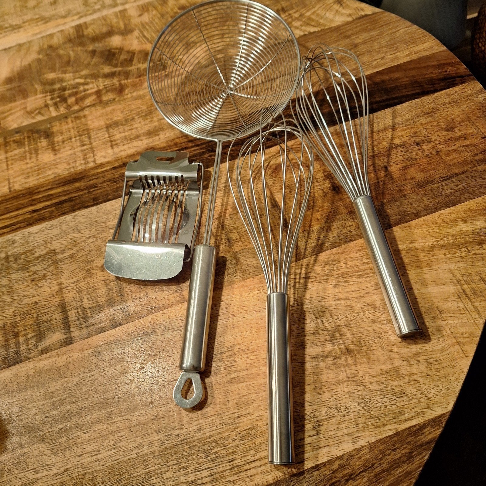 Keukenbenodigdheden: Gardes, schuimspaan en eiersnijder, Huis en Inrichting, Keuken | Keukenbenodigdheden, Zilver, Ophalen of Verzenden