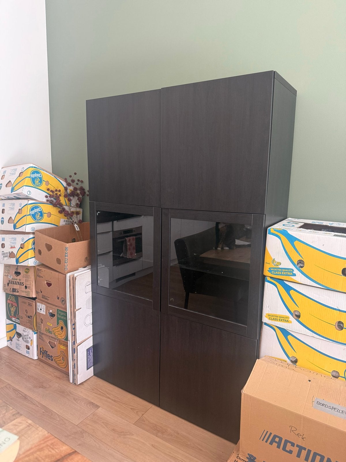 IKEA Opbergcombinatie Lappviken/Sindvik zwartbruin, Huis en Inrichting, Ophalen, Zo goed als nieuw