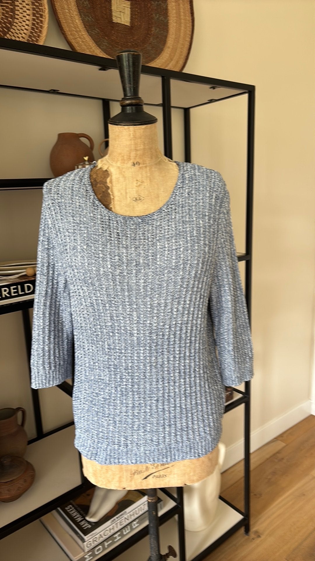 Gerry Weber Casual jeansblauwe nieuwe zomer trui maat 38, Verzenden, Nieuw, Maat 38/40 (M), Blauw