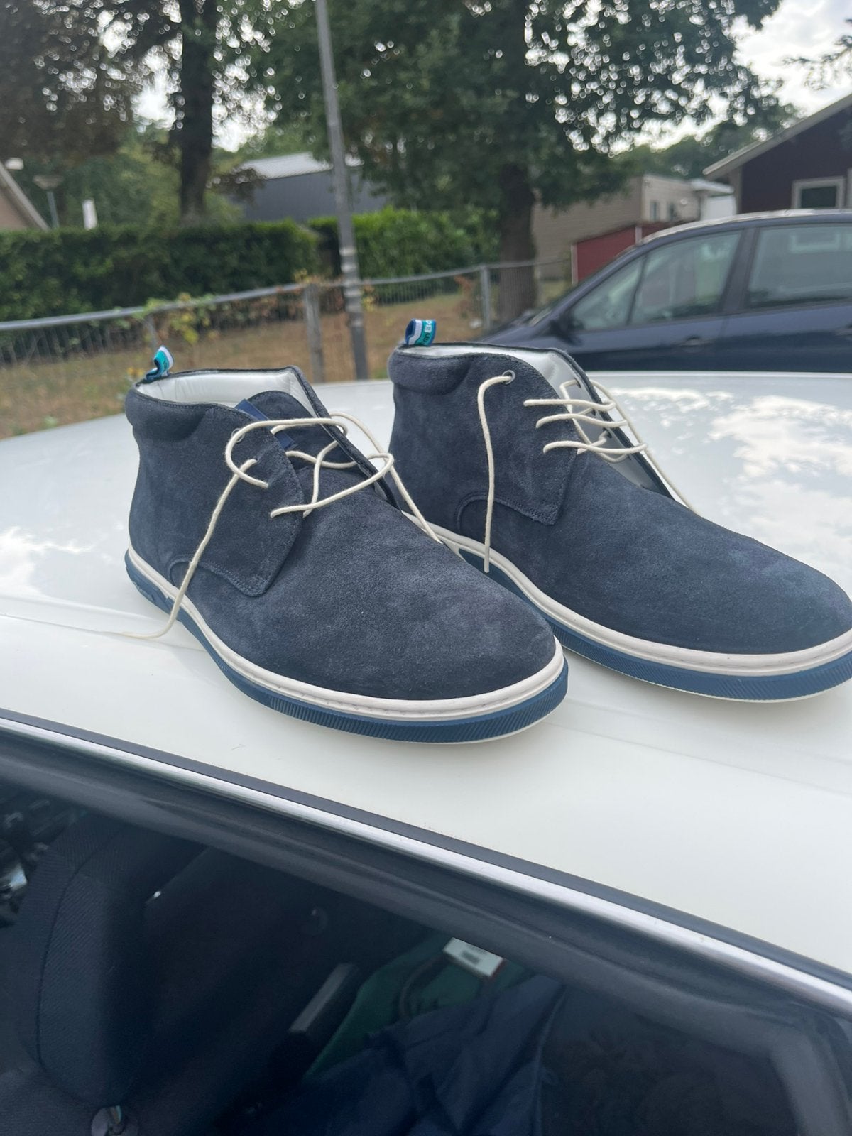 Suede blauwe schoenen van Floris van Bommel, Ophalen of Verzenden, Nieuw