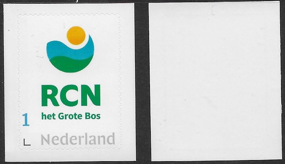 Persoonlijke postzegel RCN het Grote Bos, Witte achterzijde., Ophalen of Verzenden, Na 1940, Postfris