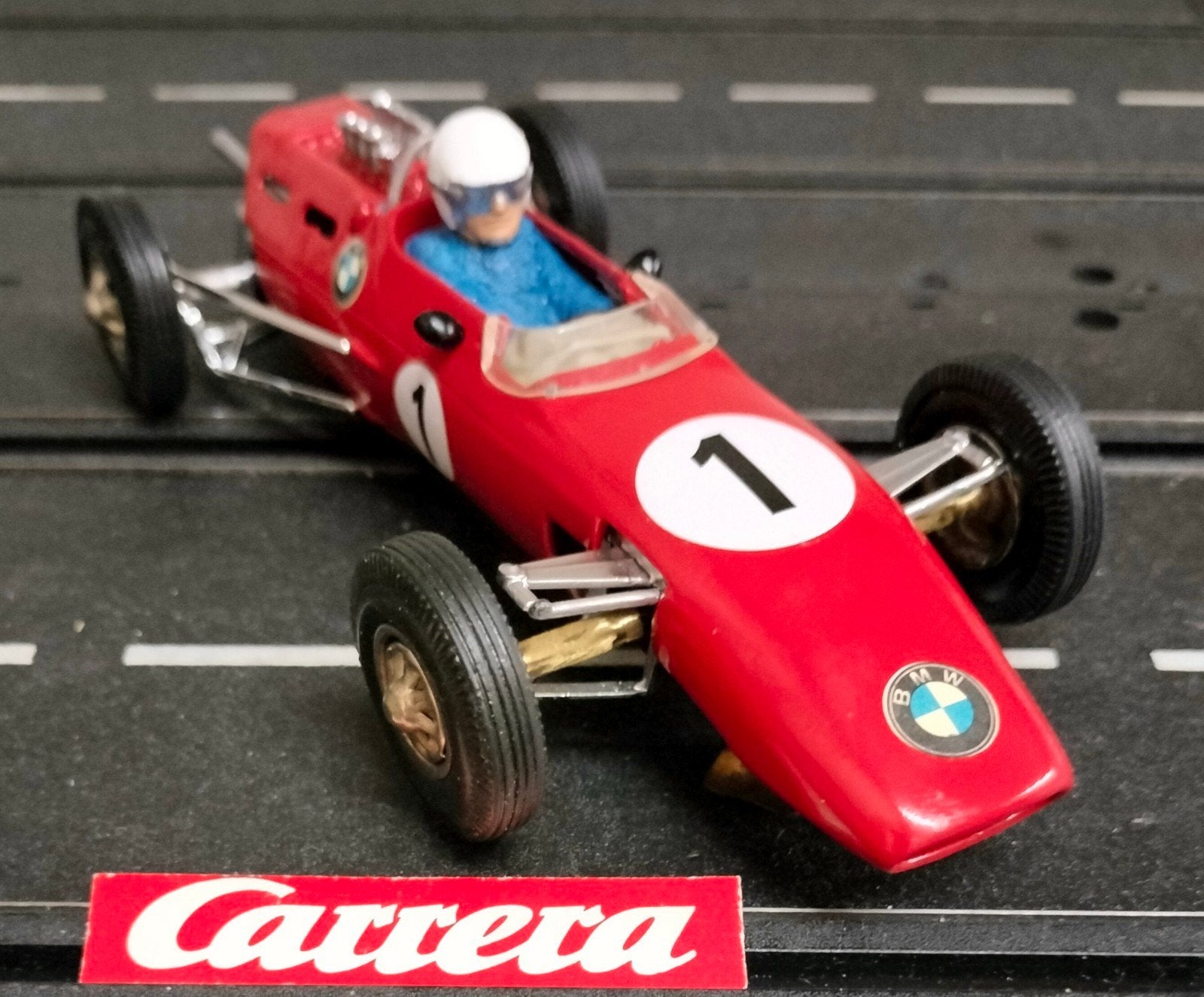 Carrera Universal racebaan raceauto BMW formule 2 Rood....., Ophalen of Verzenden, Elektrisch, Carrera