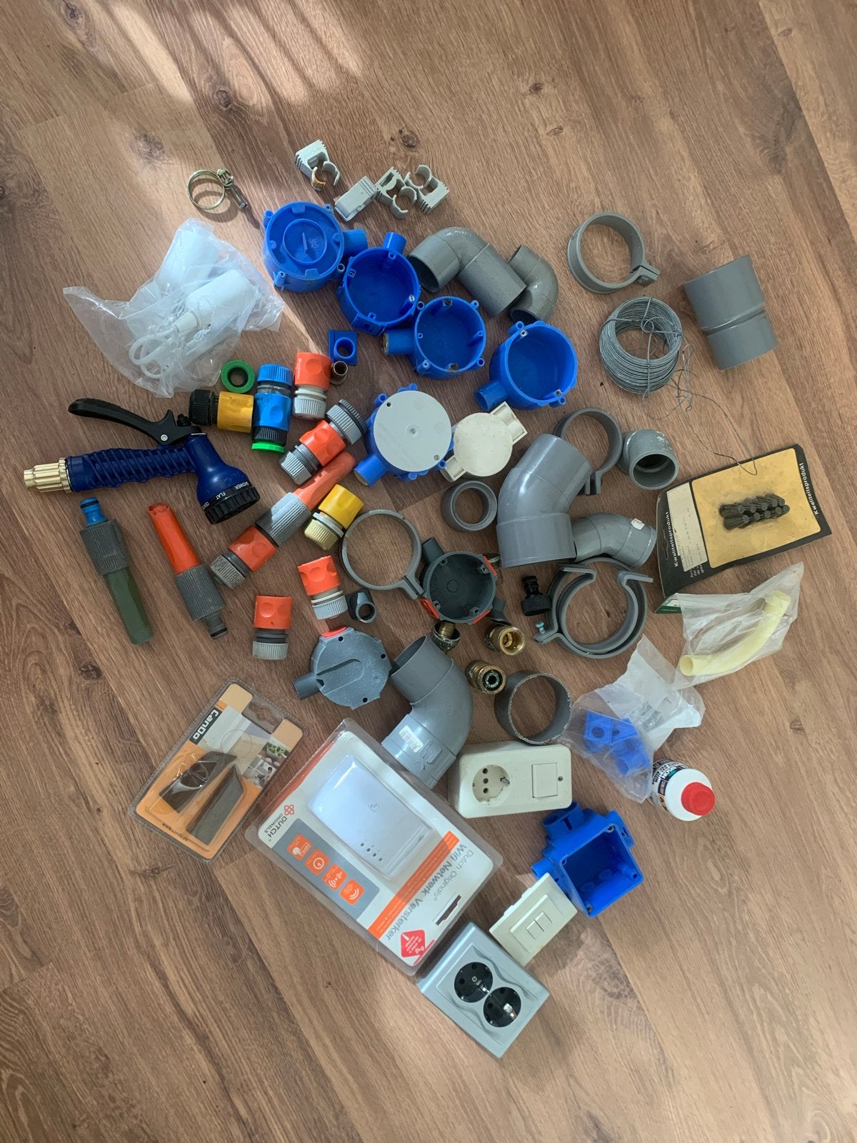 Diverse aansluitmaterialen, spuitstukken en meer, Ophalen, Gebruikt