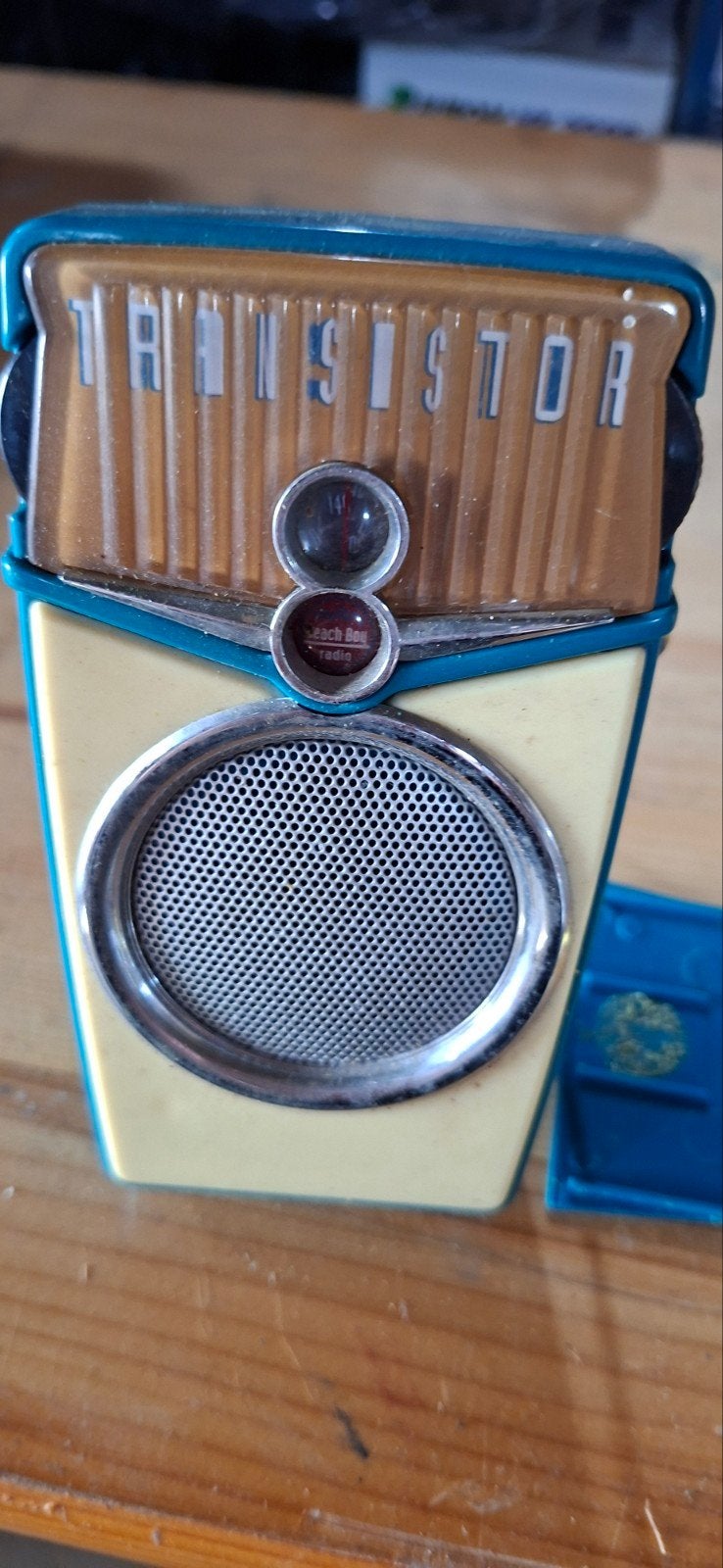Vintage Transistor AM/FM Radio - Blauw, Ophalen, Transistorradio