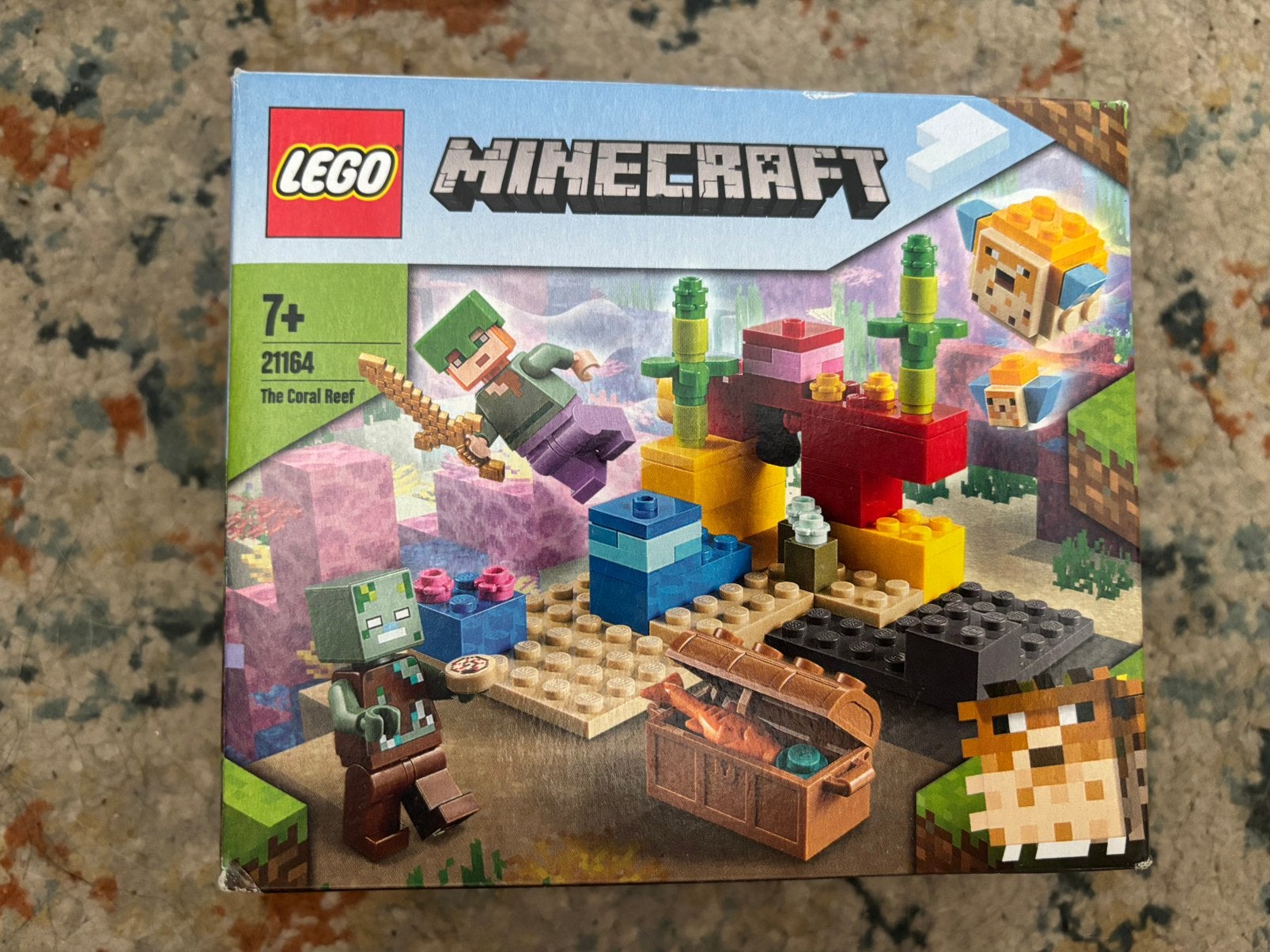 Lego minecraft 21164 koraalrif, Ophalen of Verzenden, Zo goed als nieuw