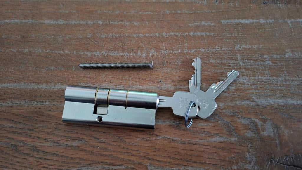 Nieuw Winkhaus SKG2 Cilinderslot met 3 sleutels 30/45, Ophalen of Verzenden, Nieuw, Rvs, Slot