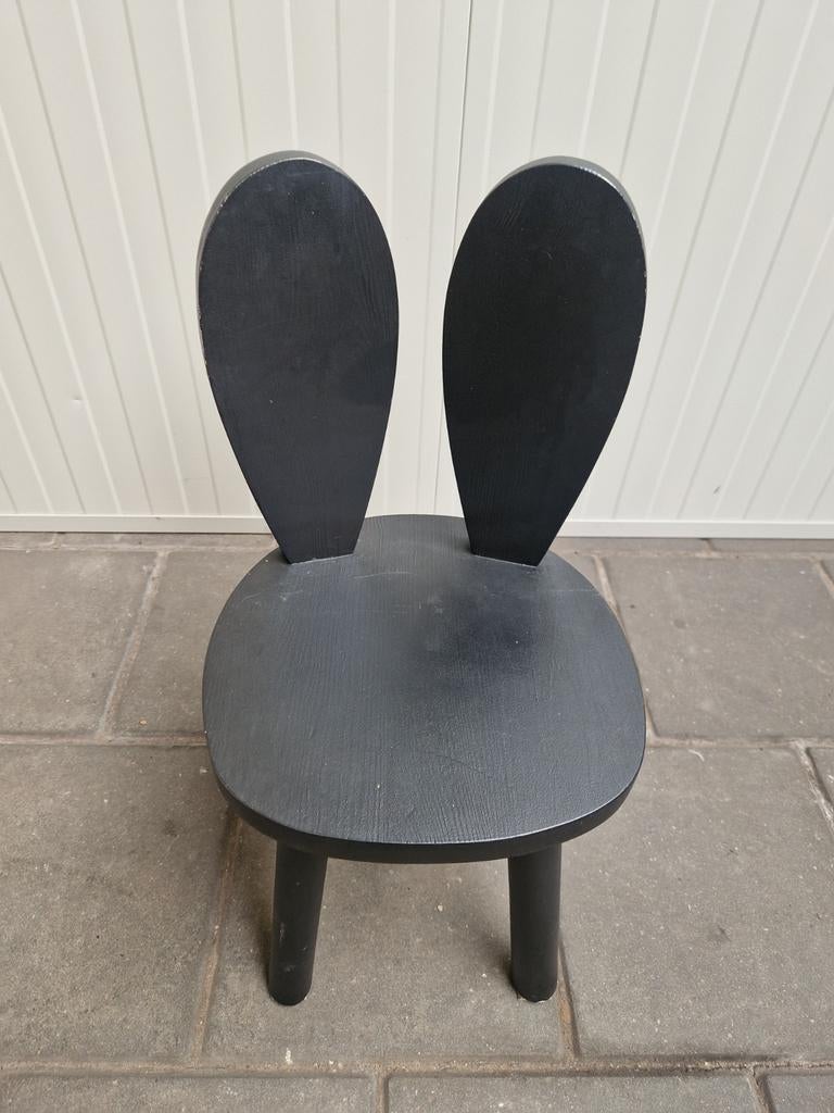 Bambooko bunny chair zwart hout, Ophalen of Verzenden, Zo goed als nieuw, Stoel(en)