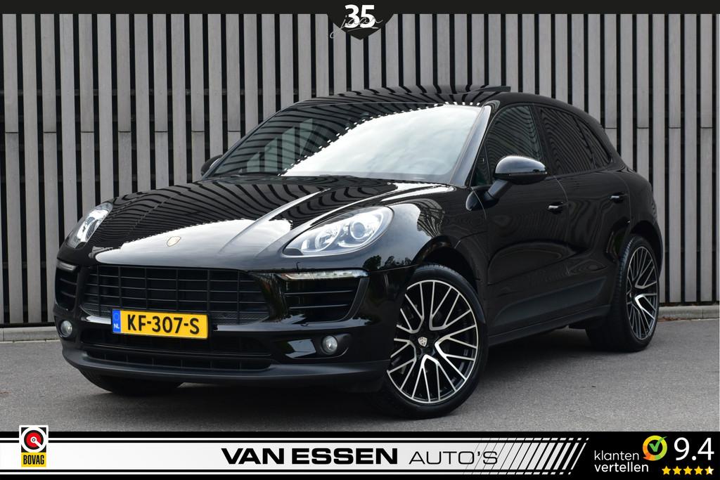 Porsche Macan 2.0 Pano Luchtvering PASM Sport-Chrono Navi Ca, Gebruikt, Euro 6, 4 cilinders, Zwart