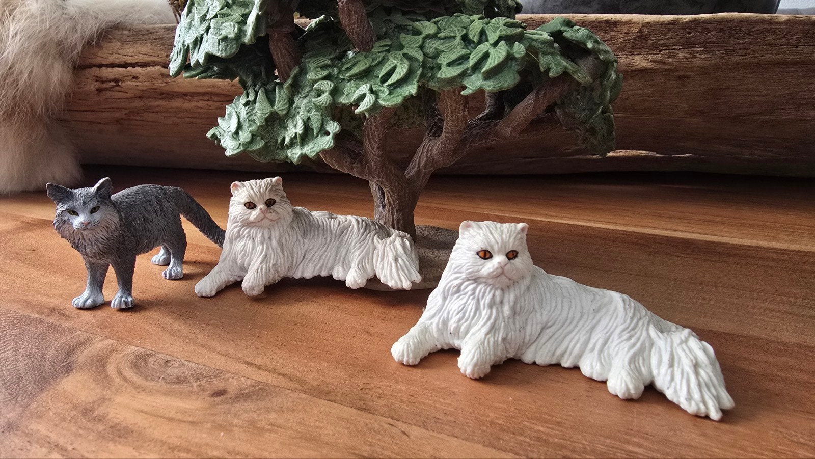 schleich dieren katten, Ophalen of Verzenden, Zo goed als nieuw, Hond of Kat, Beeldje of Figuurtje