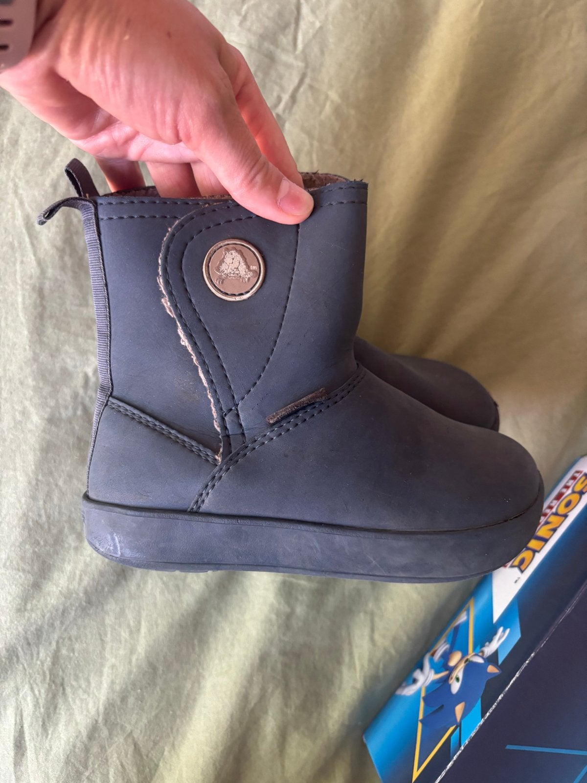 Crocs kinderlaarzen - Donkerblauw - Maat 25, Kinderen en Baby's, Ophalen, Gebruikt, Jongen of Meisje, Laarzen