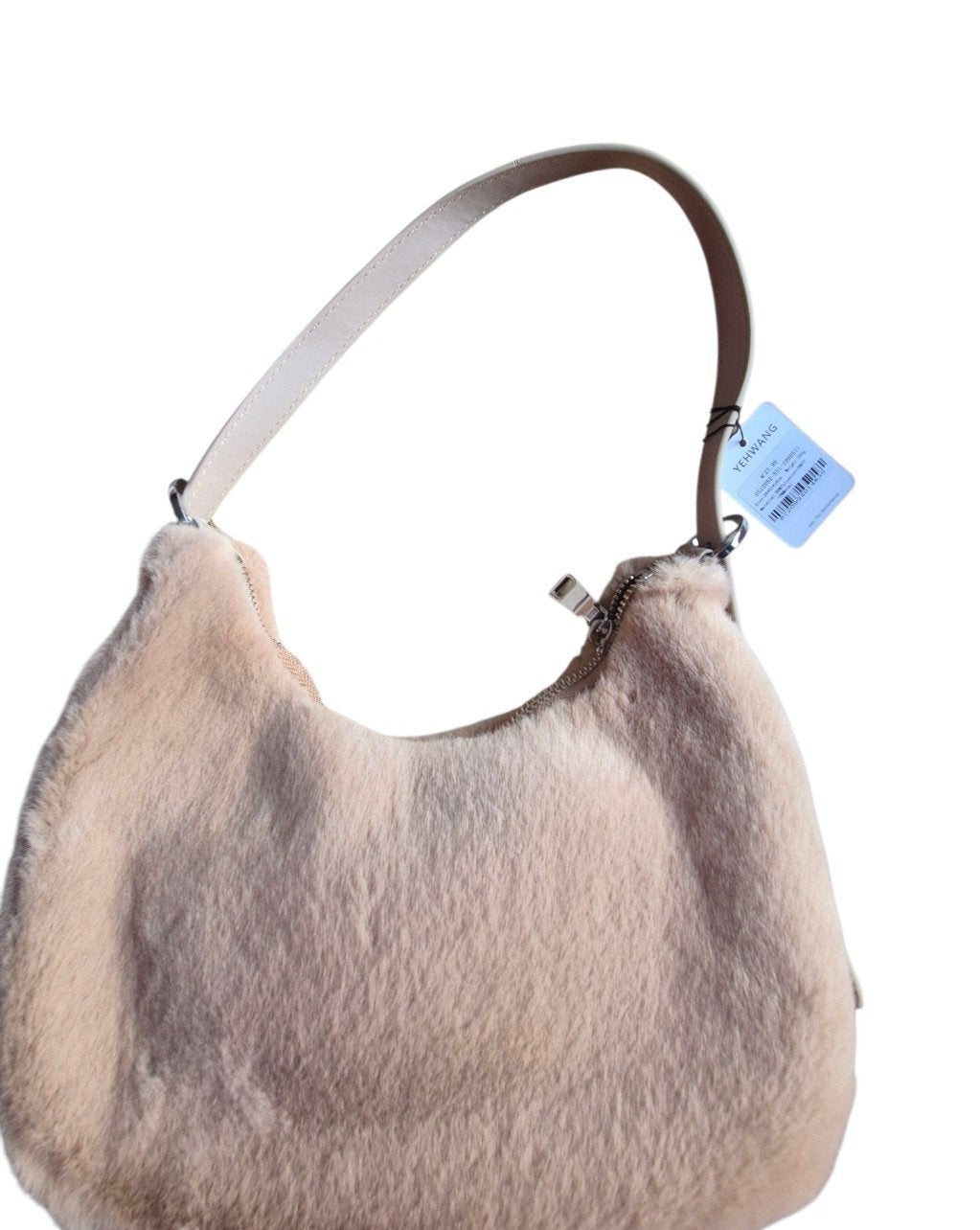 Zachte Fluffy Beige Schoudertas - Perfecte Accessoire, Ophalen, Nieuw, Beige, Schoudertasje