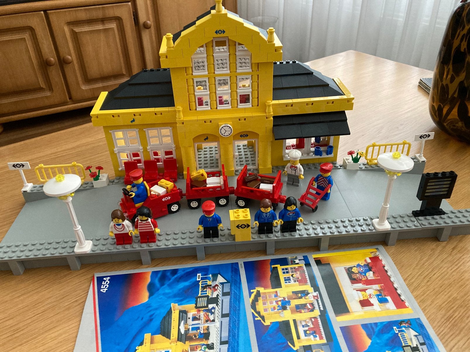 Lego 4554 Treinstation Vintage 9 Volt Serie, Ophalen, Compleet, Overige thema's, Lego