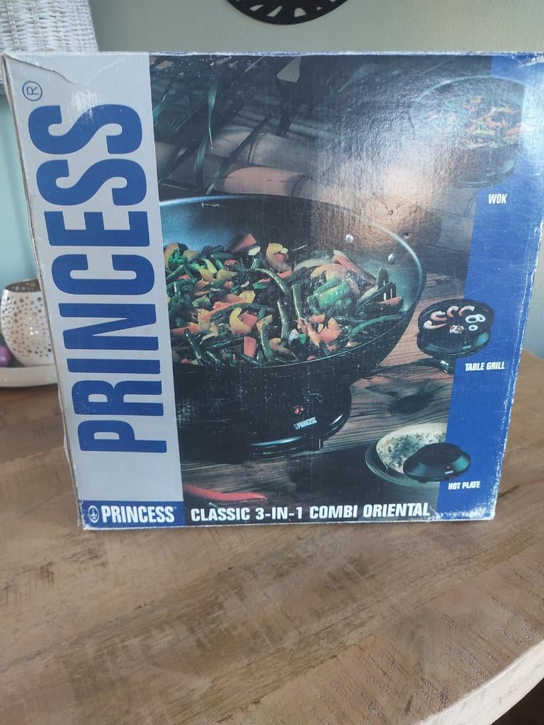 Princess Classic 3-in-1 Combi Oriental Wok/Grill/Kookplaat, Ophalen of Verzenden, Zo goed als nieuw