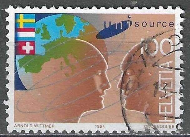 Zwitserland 1994 - Yvert 1447 - Telecom PTT  (ST), Verzenden, Gestempeld
