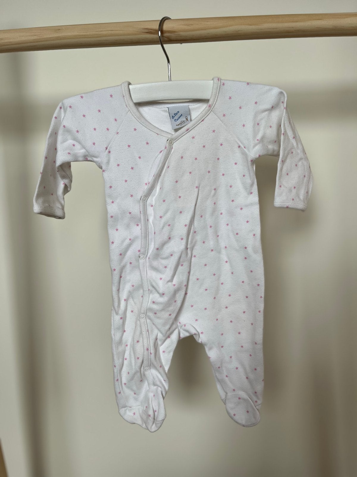 Rompertje La Petite Couronne wit met roze sterren, Kinderen en Baby's, Ophalen of Verzenden, Gebruikt, Meisje, Pakje