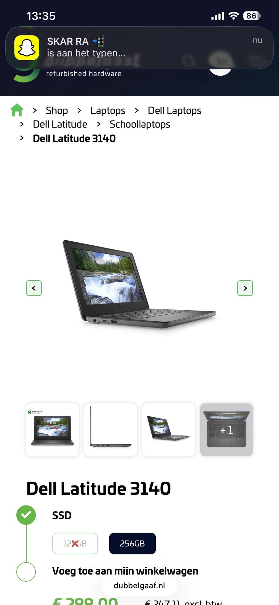 Dell Latitude 3140 Laptop - Ideaal voor school/werk, Gebruikt, Qwerty, 11 inch, Ophalen of Verzenden