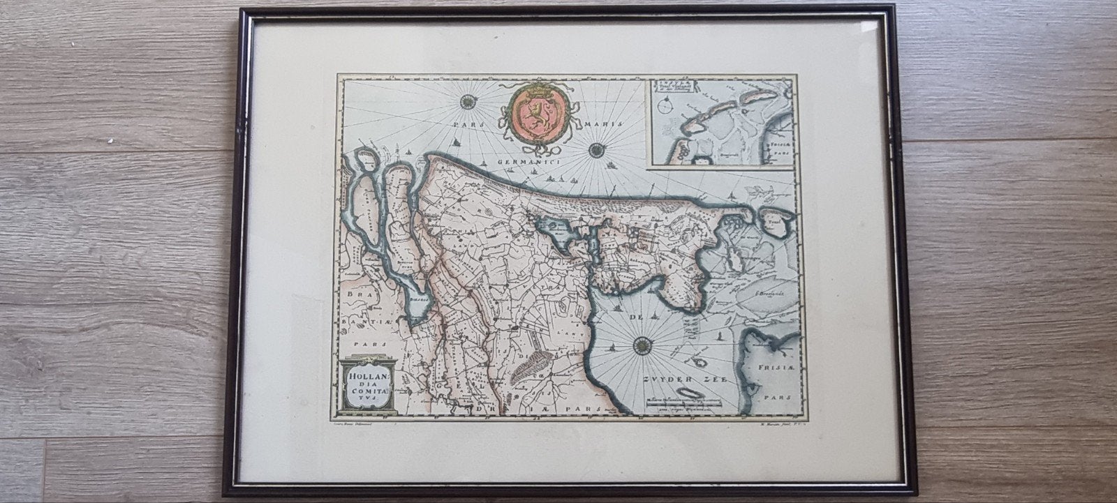 Antieke landkaart van het Graafschap Holland ( 1659), Ophalen