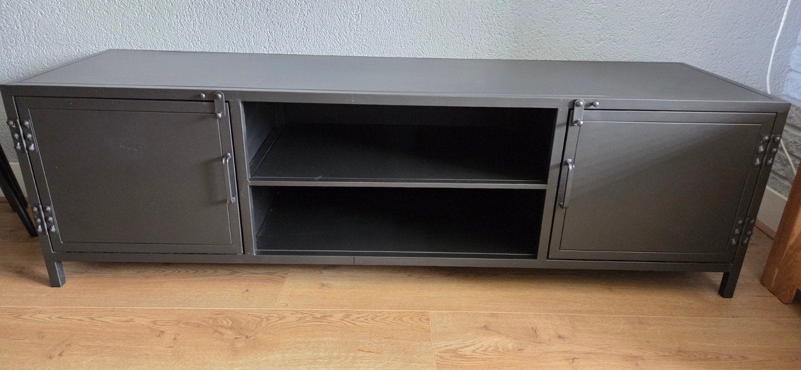 Industrieel tv meubel, Ophalen, 100 tot 150 cm, Zo goed als nieuw, Minder dan 100 cm