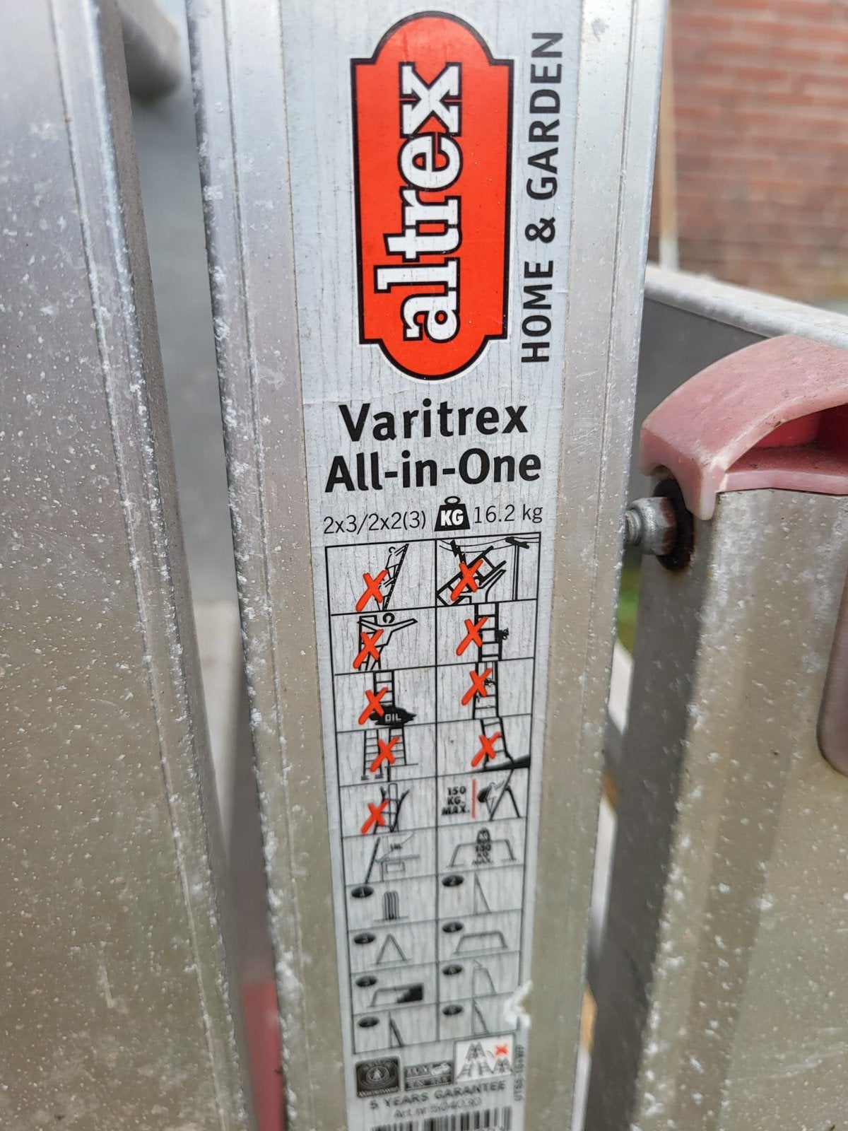 Altrex vouwladder, Ophalen, Zo goed als nieuw, 2 tot 4 meter