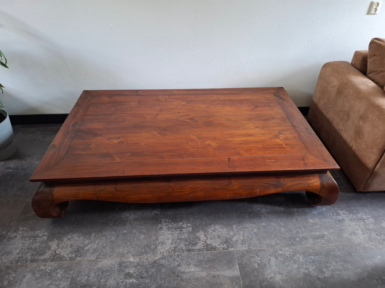 Salontafel van 180/110, Ophalen, 100 tot 150 cm, Opium tafel, Teakhout