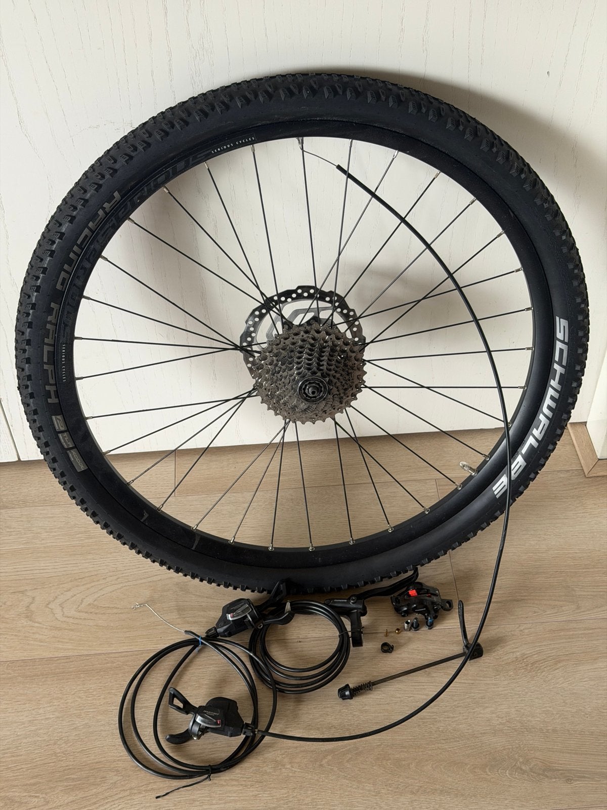 27.5 inch Achterwiel +Shimano Deore M6000 Shifters+MT200 Rem, Wiel, Kinderfiets, Ophalen of Verzenden, Zo goed als nieuw