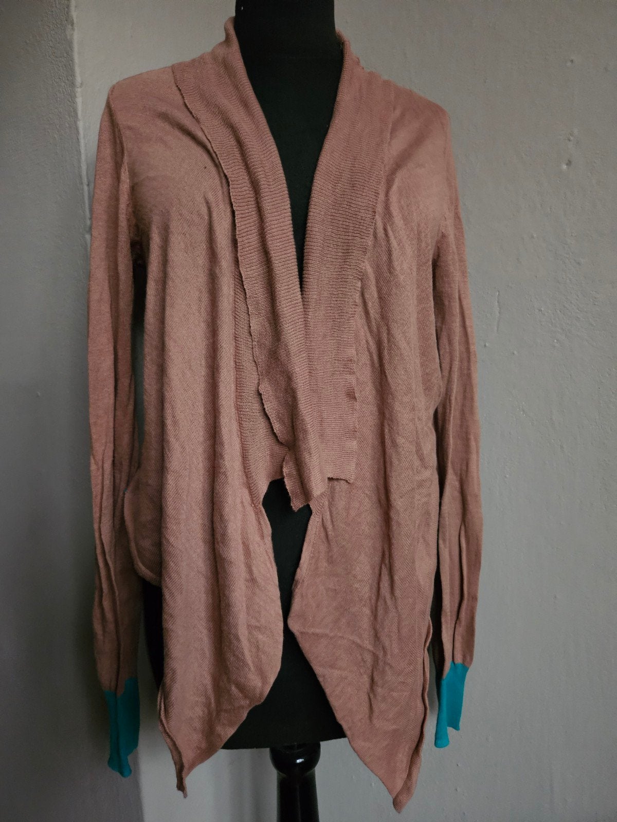 Dante 6 vest bruin met turquoise accenten, Kleding | Dames, Truien en Vesten, Bruin, Ophalen of Verzenden, Zo goed als nieuw, Maat 38/40 (M)