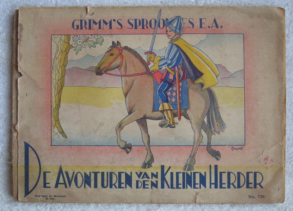 verhalen van Grimm - De Avonturen van den kleinen Herder, Antiek en Kunst, Ophalen of Verzenden, Gebroeders Grimm