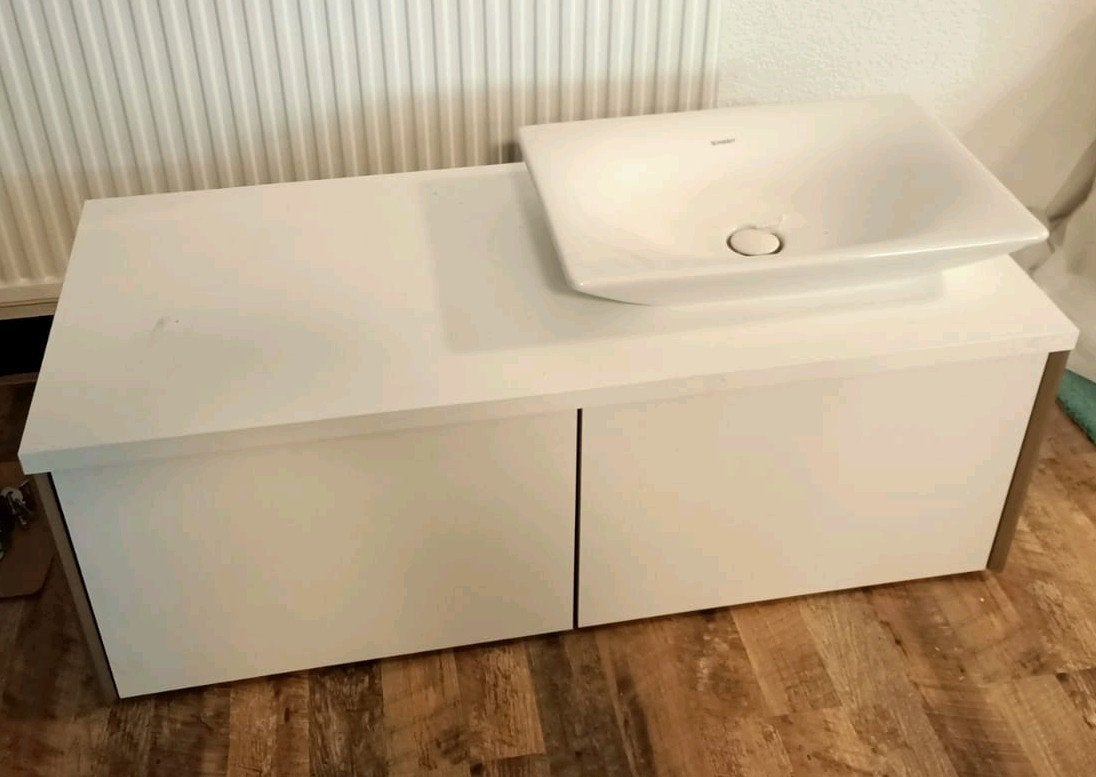 Duravit badkamermeubel, hangend, 123 cm breed, Ophalen, Nieuw, 25 tot 50 cm, 100 tot 150 cm