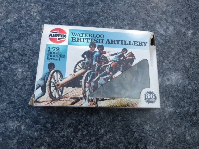 airfix waterloo british artillery 1/72, Ophalen of Verzenden, Zo goed als nieuw, 1:50 of kleiner, Figuur of Figuren