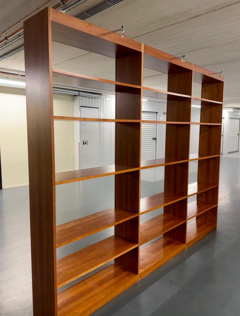 Kersenhouten Design Wandkast / Boekenkast #K35, Huis en Inrichting, Kasten | Boekenkasten, Met plank(en), Gebruikt, 200 cm of meer