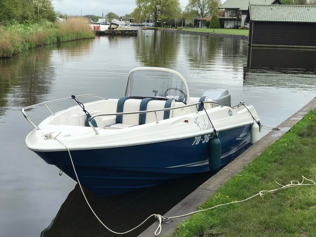 Quicksilver 500  Commander met 75 pk Mariner/Mercury 4Stroke, Watersport en Boten, Vis- en Consoleboten, Ophalen, Zo goed als nieuw