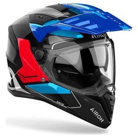 Airoh Bandit Tune Integraalhelm, Blauw-Rood, Motoren, Ophalen of Verzenden, Nieuw met kaartje