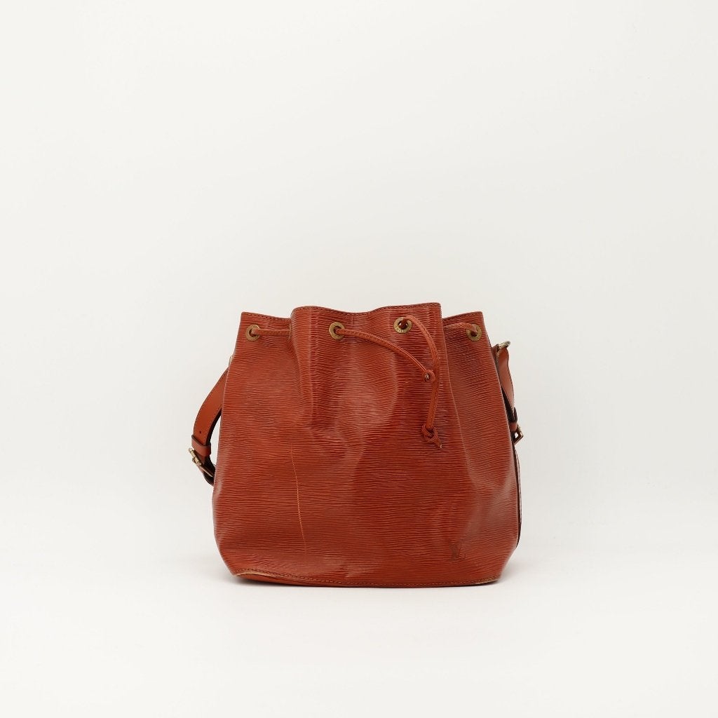 Louis Vuitton Petit Noé in bruin Épi handtas, Verzenden, Gebruikt, Bruin, Handtas