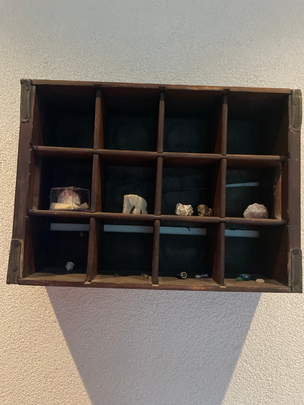 Antiek houten Kratje - letterbak/decoratieve Opberger, Antiek en Kunst, Antiek | Woonaccessoires, Ophalen