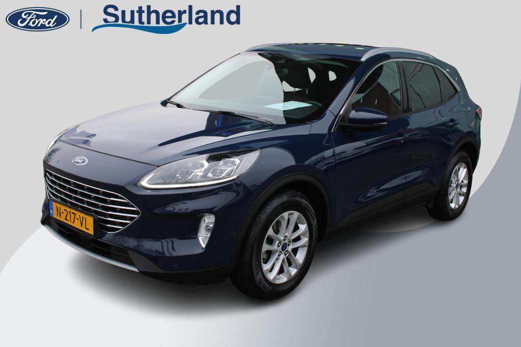 Ford Kuga 1.5 EcoBoost Titanium X | Trekhaak | Adaptive crui, Voorwielaandrijving, 150 pk, Blauw, Leder en Stof