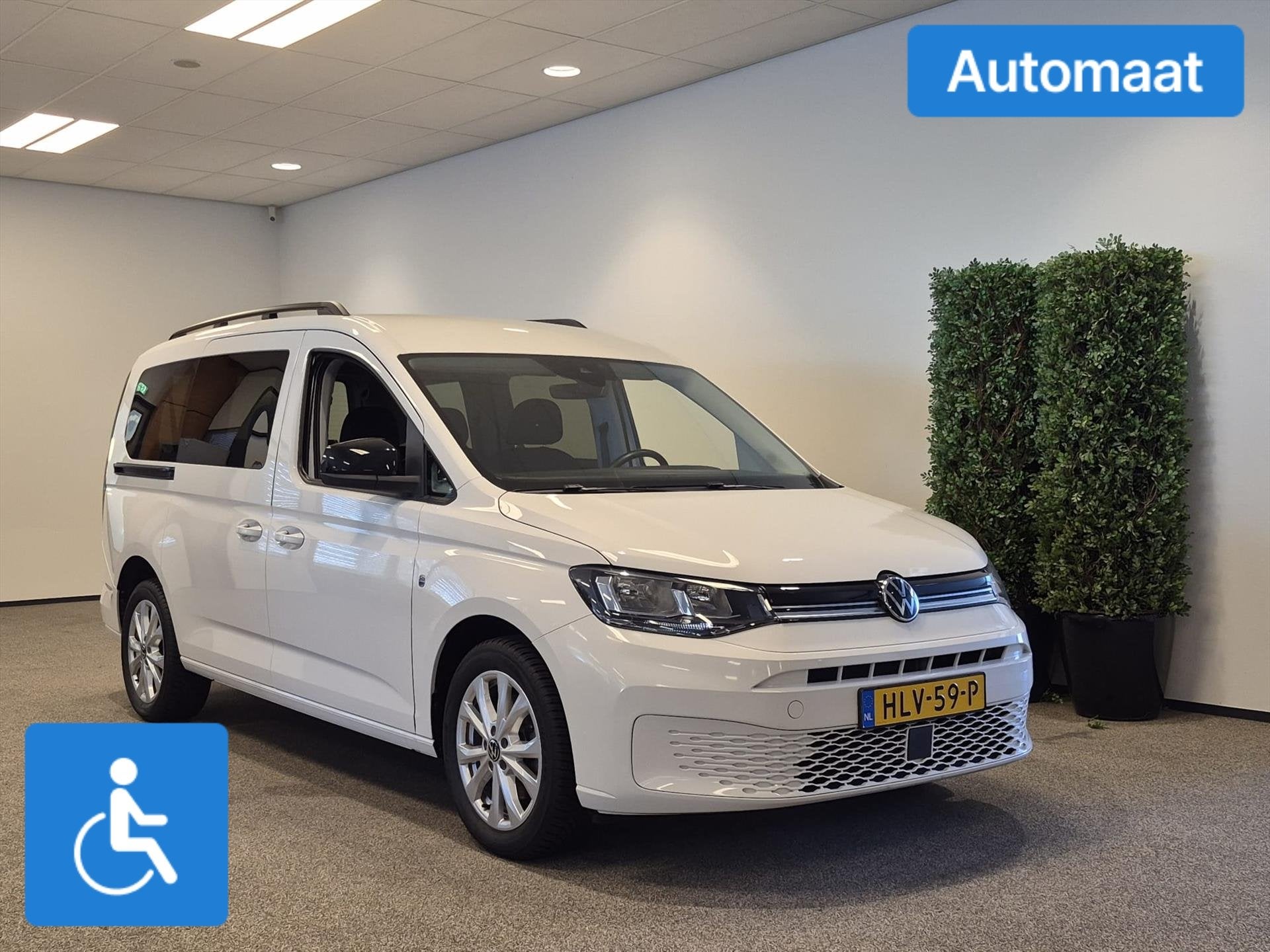 Volkswagen Caddy Maxi V L2 Rolstoelauto Automaat 5+1 API-Omb, Auto's, Stof, Bedrijf, Geïmporteerd, 16 km/l