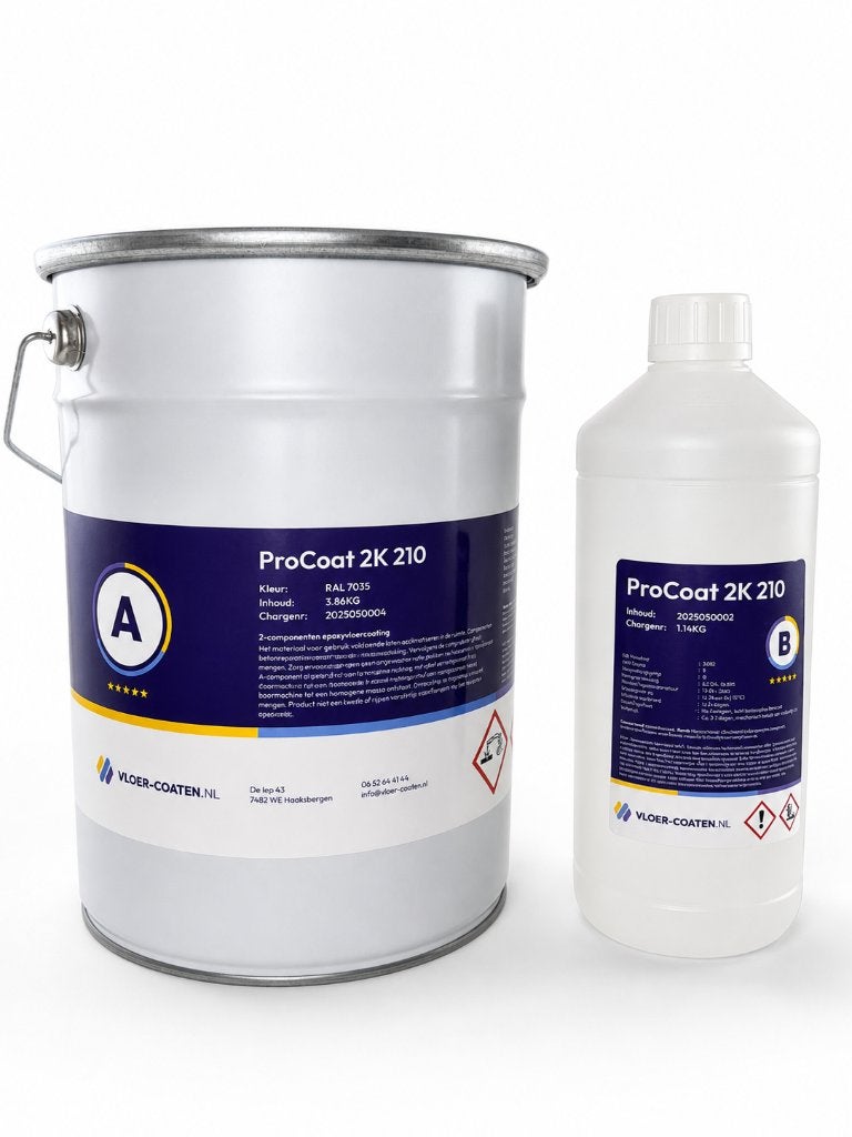 2 componenten epoxy coating ProCoat 2K 210, Ophalen of Verzenden, Nieuw, Grijs