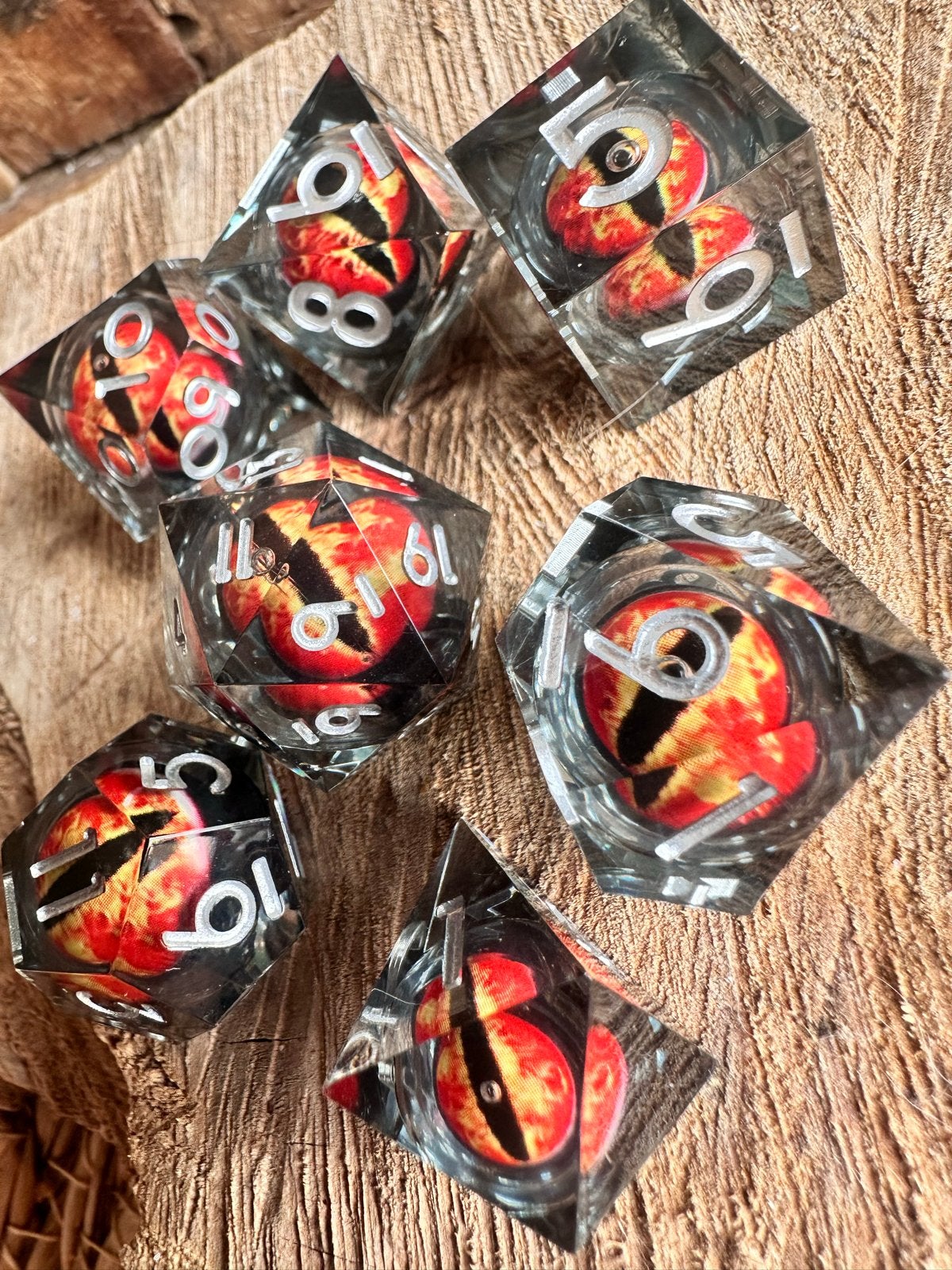 Liquid Draken Oog D&D dobbelstenen set, Ophalen of Verzenden, Nieuw