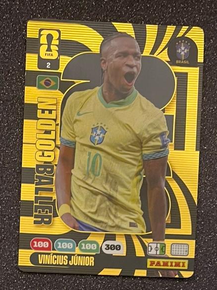 Panini WORLD CUP 2026    GOLDEN BALLER    VINI JR    BRAZIL, Verzenden, Zo goed als nieuw, Plaatje