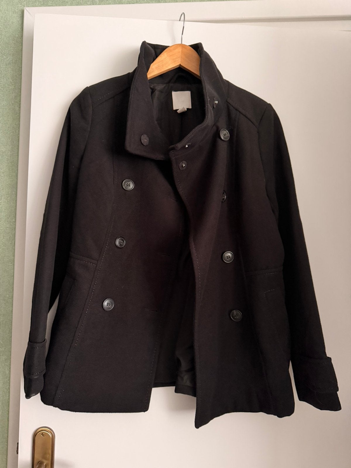 Meisjes jas maat 36 , S zwart h&m nieuw, Ophalen of Verzenden, Nieuw, Maat 36 (S), Zwart