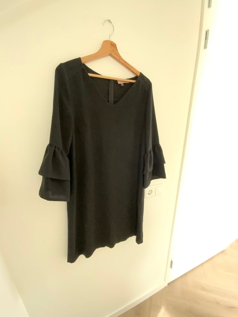 LaDress zwarte jurk maat S, Zwart, Ophalen of Verzenden, Maat 36 (S), Gedragen