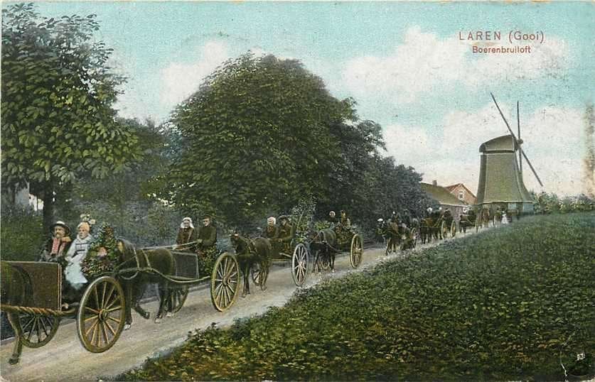 300-153-023 Laren Boerenbruiloft, Verzenden, Voor 1920, Noord-Holland