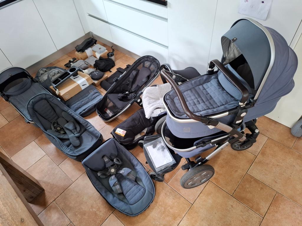 Joolz geo2 quadro blue duo, Kinderen en Baby's, Kinderwagens en Combinaties, Gebruikt, Combiwagen, Overige merken, Duowagen, Met autostoeltje