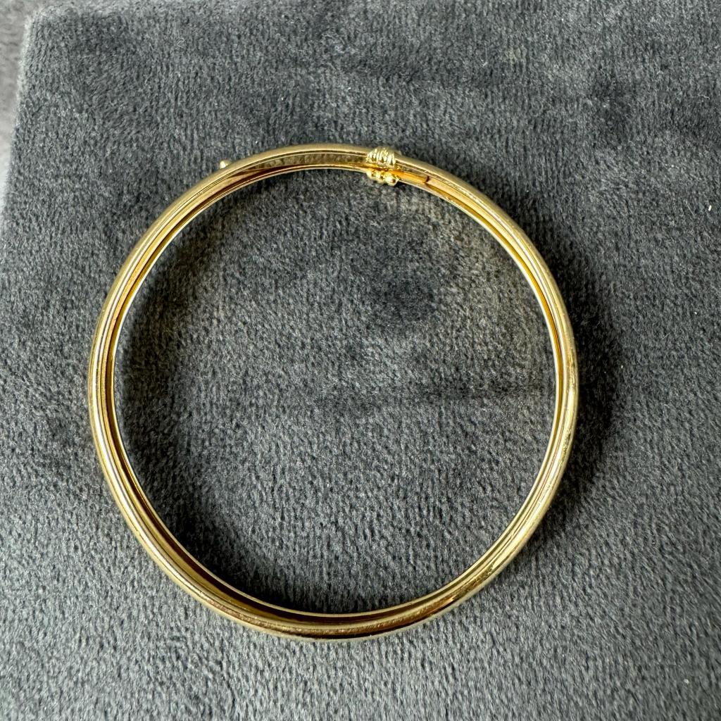 Gouden Armband | 14k | 5,34g | harde band spang | 408081, Ophalen of Verzenden, Gebruikt, Goud, Goud