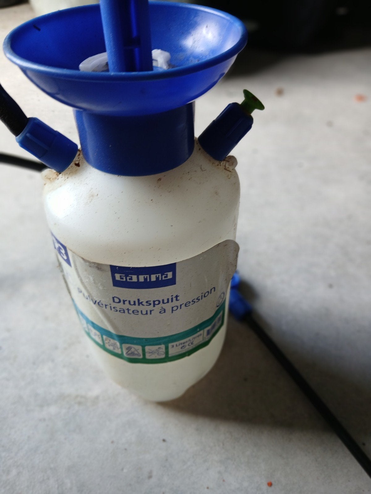 Drukspuit voor onkruidbestrijding - Gamma 3 liter, Tuin en Terras, Bestrijdingsmiddelen, Ophalen of Verzenden, Gebruikt, Onkruidbestrijding